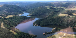 Survol des Gorges de la Loire en Hélico